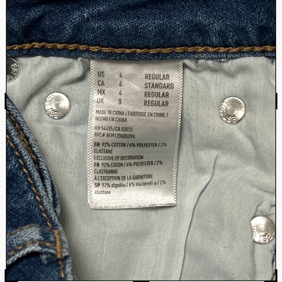 American Eagle Hi-Rise Crop Flare Jeans with a Button-Fly Super Stretch Size 4 - Picture 13 of 13